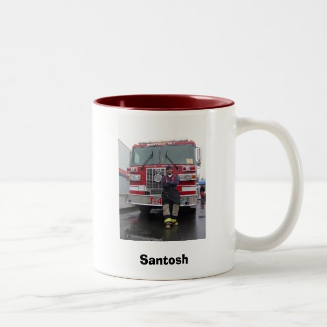 Caneca De Café Em Dois Tons Sapador-bombeiro (Direita)