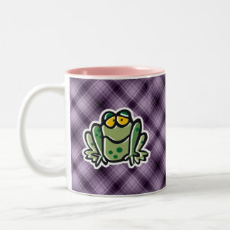 Caneca De Café Em Dois Tons Sapo bonito; Roxo