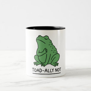 Caneca De Café Em Dois Tons Sapo engraçado aliado, não rã