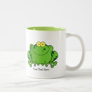Caneca De Café Em Dois Tons Sapo feliz (personalizado)