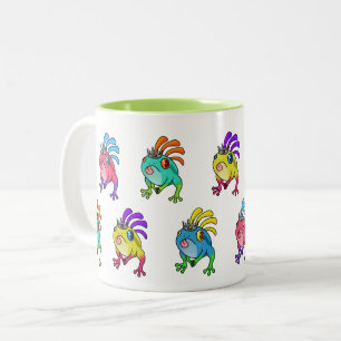 Caneca De Café Em Dois Tons Sapo multicor