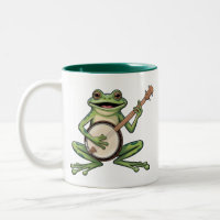 Sapo Retro Tocando Banjo Amantes de Música dos Ano