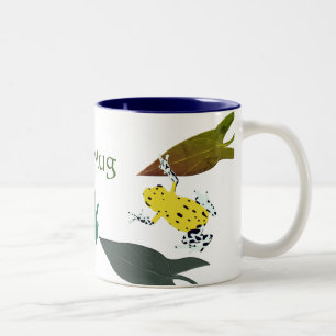 Caneca De Café Em Dois Tons Sapo Verde