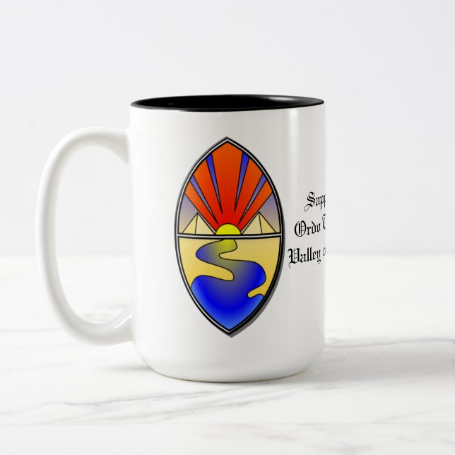 Caneca De Café Em Dois Tons Sapphire Current Lamen Mugs (Esquerda)