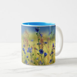Caneca De Café Em Dois Tons Sapphire e Dourada Mug