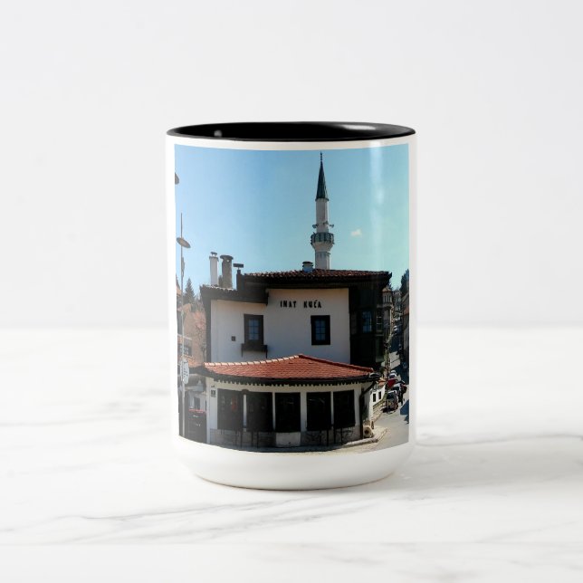 Caneca De Café Em Dois Tons Sarajevo Mug-Excelente ideia especial de presente  (Centro)