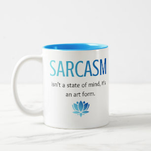 Caneca De Café Em Dois Tons Sarcasmo
