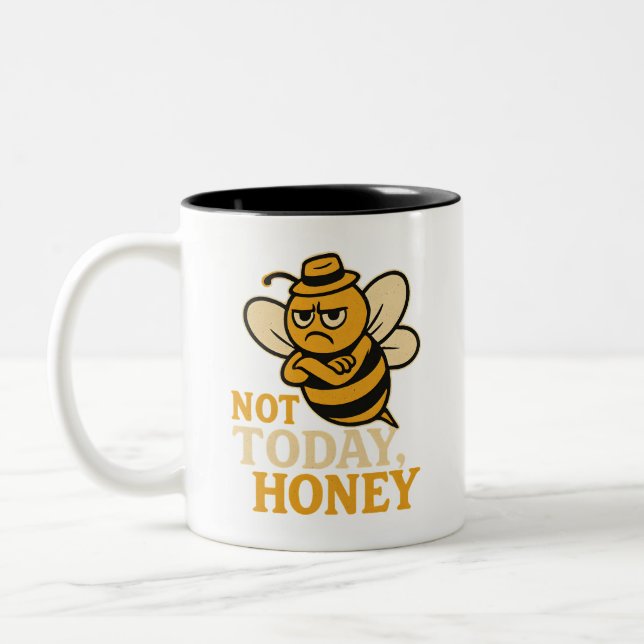Caneca De Café Em Dois Tons Sarcastic Beekeeper Humor (Esquerda)