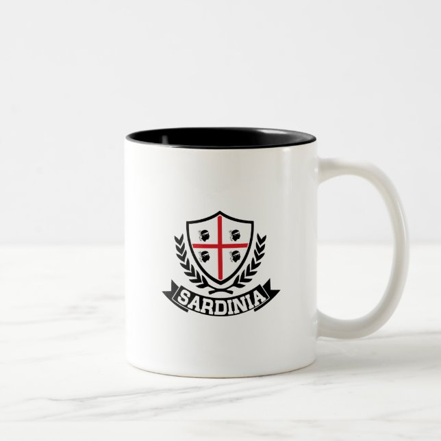 Caneca De Café Em Dois Tons Sardinia Italia (Direita)