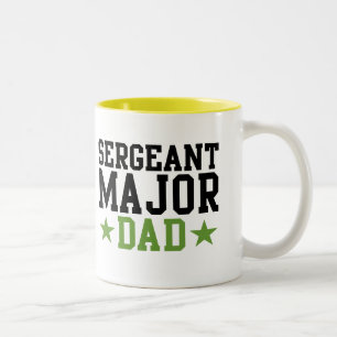 Caneca De Café Em Dois Tons Sargento major pai