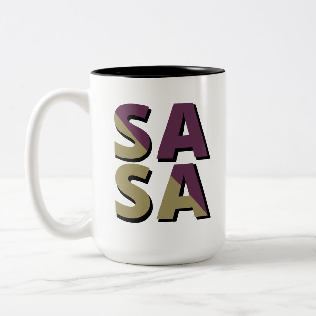 Caneca De Café Em Dois Tons SASA Mug (Esquerda)