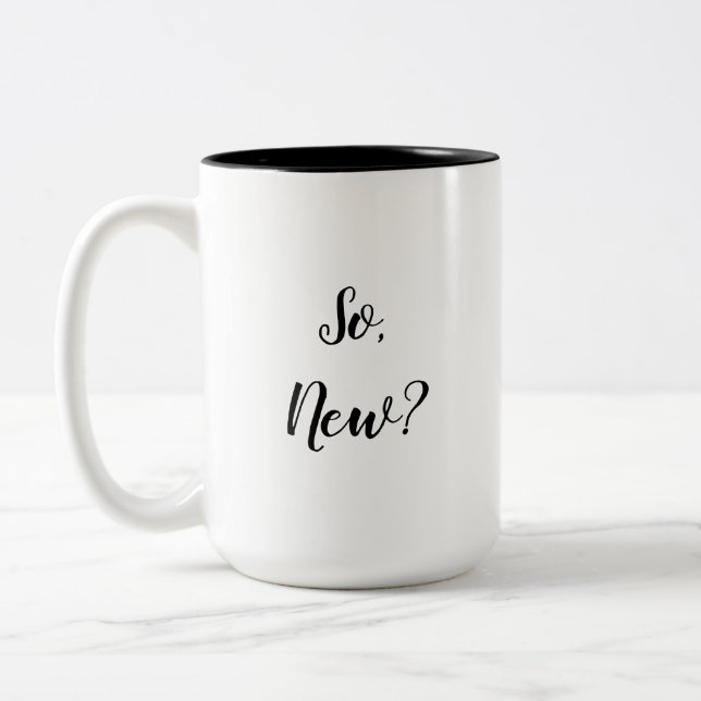 Caneca De Café Em Dois Tons Sassy Greeting (Esquerda)