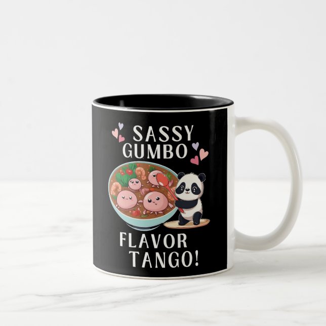 Caneca De Café Em Dois Tons Sassy Gumbo Flavor Tango (Direita)