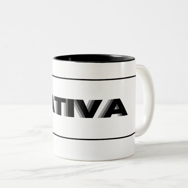 Caneca De Café Em Dois Tons Sativa MUG (Frente Esquerda)