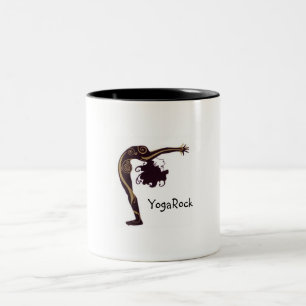 Caneca De Café Em Dois Tons Saudação do sol da ioga