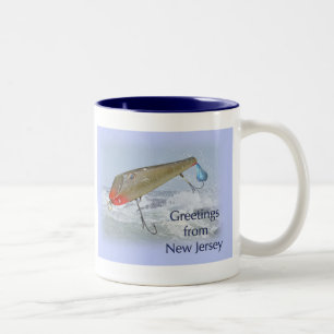 Caneca De Café Em Dois Tons Saudações Da Pesca De Nova Jersey