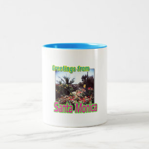 Caneca De Café Em Dois Tons Saudações da Taça Monica Garden, Papais noeis