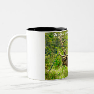 Caneca De Café Em Dois Tons Saudações de Natal meu Caçador Coletor