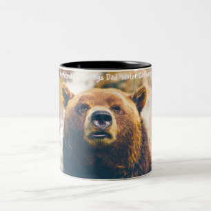 Caneca De Café Em Dois Tons Saudações de Natal Pai Caçador Coletor