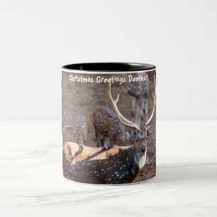 Caneca De Café Em Dois Tons Saudações de Natal Querido