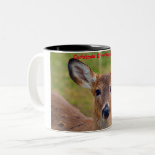 Caneca De Café Em Dois Tons Saudações de Natal Querido