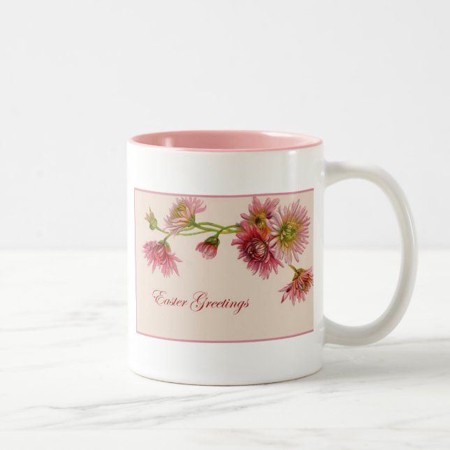 Caneca De Café Em Dois Tons Saudações páscoas (Direita)