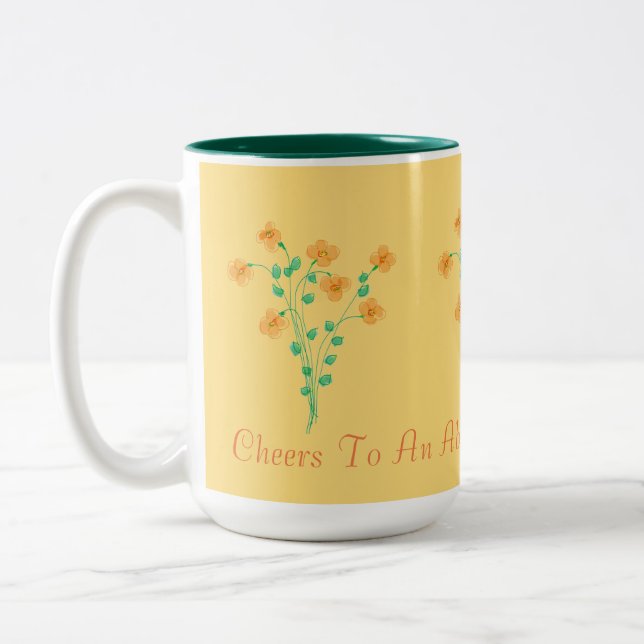 Caneca De Café Em Dois Tons Saúde A Um Dia Absolutamente Bonito (Esquerda)