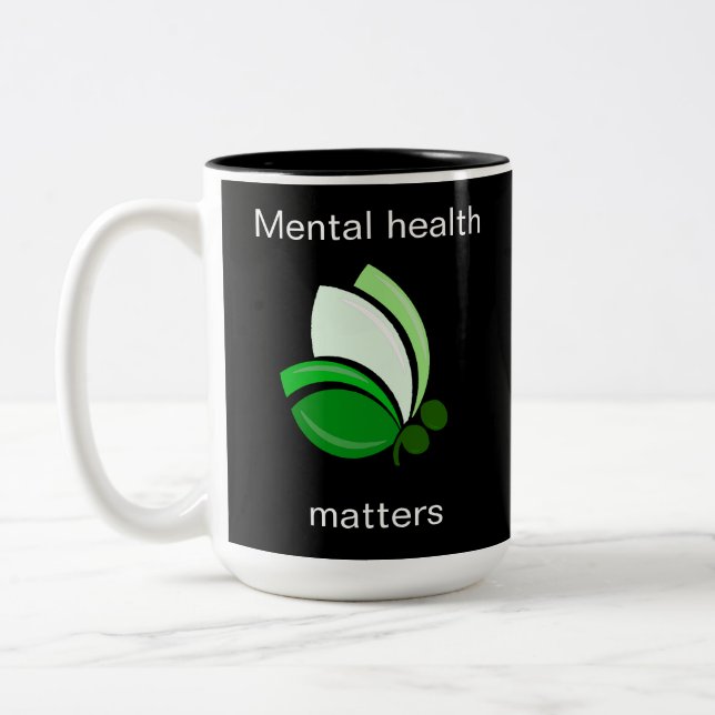 Caneca De Café Em Dois Tons Saúde Mental Importa (Esquerda)