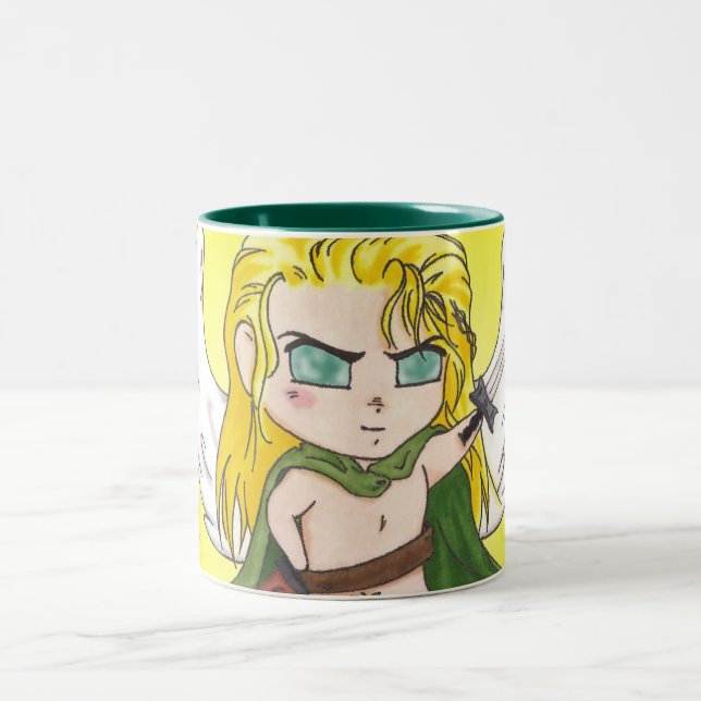 Caneca De Café Em Dois Tons Saude o café da manhã (Centro)
