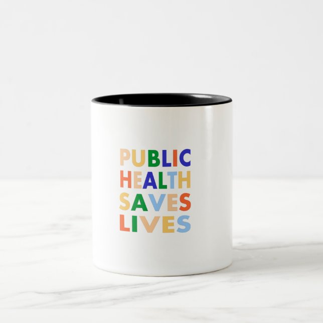 Caneca De Café Em Dois Tons Saúde Pública salva vidas (Centro)
