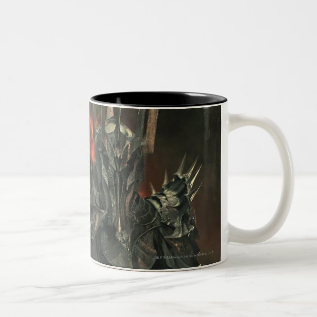 Caneca De Café Em Dois Tons Sauron com a Mão (Direita)