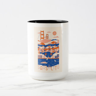 Caneca De Café Em Dois Tons Sausalito Café Mug