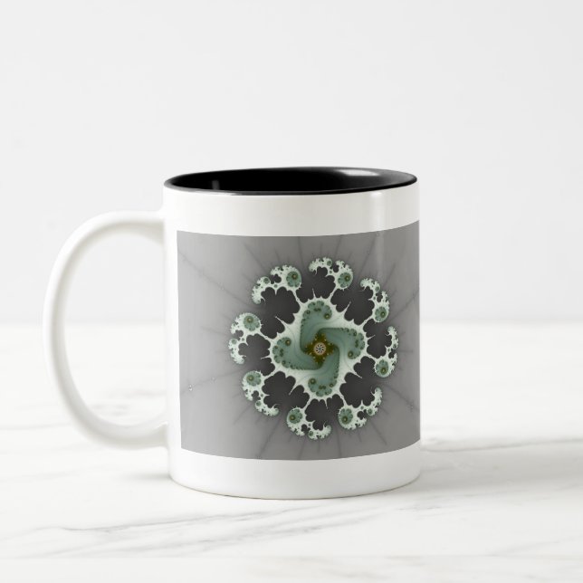 Caneca De Café Em Dois Tons SaWheel - Fractal Mug (Esquerda)
