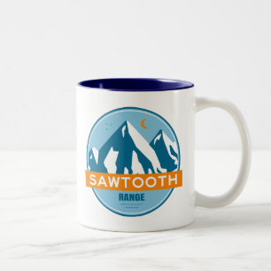 Caneca De Café Em Dois Tons Sawtooth Range Idaho