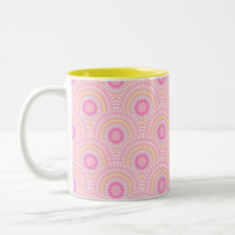 Caneca De Café Em Dois Tons Scallop Japonês Rosa