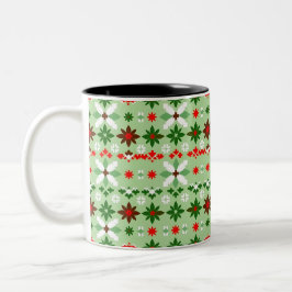 Caneca De Café Em Dois Tons Scandinavian Fair Isle Christmas Edition 4