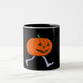 Caneca De Café Em Dois Tons Scary Pumkin