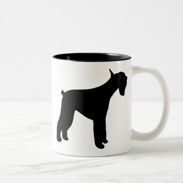 Caneca De Café Em Dois Tons Schnauzer gigante (Direita)