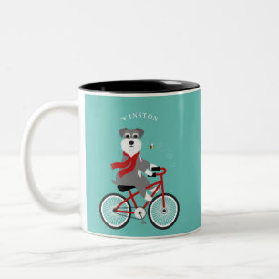 Caneca De Café Em Dois Tons Schnauzer Mugs