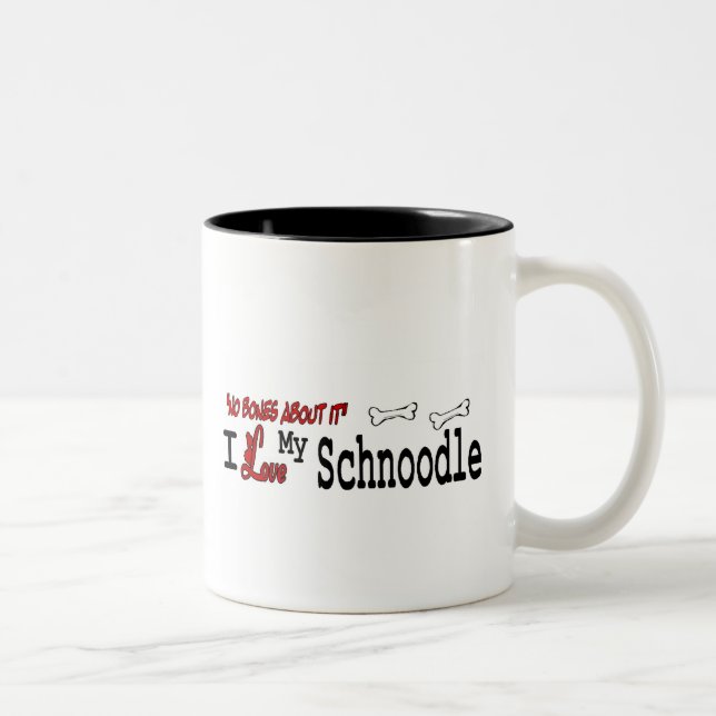 Caneca De Café Em Dois Tons Schnoodle (I Love) (Direita)