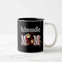 Caneca De Café Em Dois Tons Schnoodle Mãe Mug