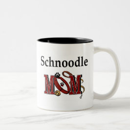 Caneca De Café Em Dois Tons Schnoodle Mãe Mug