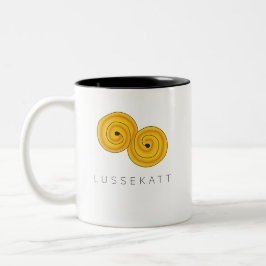 Caneca De Café Em Dois Tons Schwedischer Lussekatt Lucia