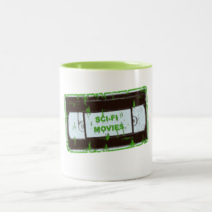 Caneca De Café Em Dois Tons Sci - Fi Filmes Verdes