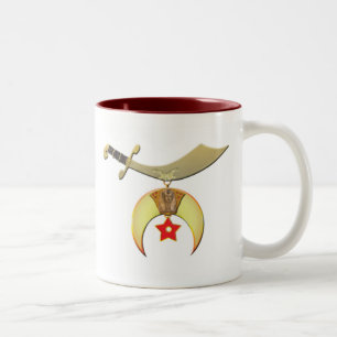 Caneca De Café Em Dois Tons Scimitar de Shriners