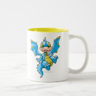 Caneca De Café Em Dois Tons Scorchio azul curioso