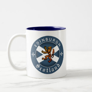 Caneca De Café Em Dois Tons Scotland Coffee Mug, Edimburgo, Scottish Flag