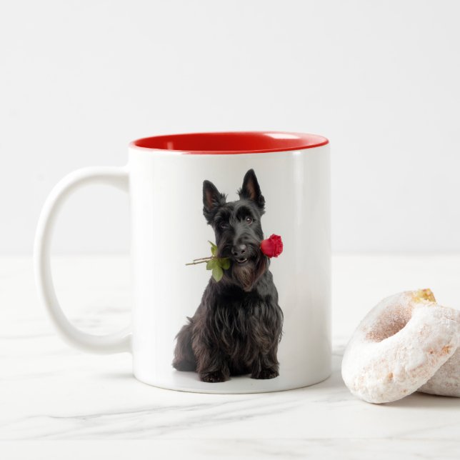 Caneca De Café Em Dois Tons Scottie Amor (Com Donut)