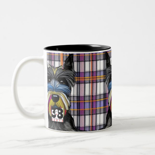 Caneca De Café Em Dois Tons Scottie Dog (Esquerda)