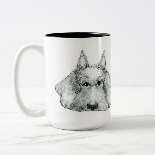 Caneca De Café Em Dois Tons Scottie Mug de 11 oz (Esquerda)